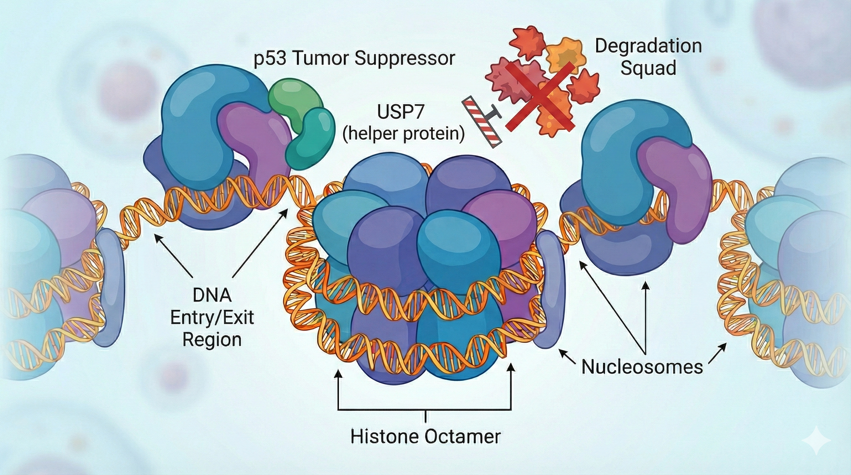 Cryo-EM of USP7 accessing nucleosome-bound p53
