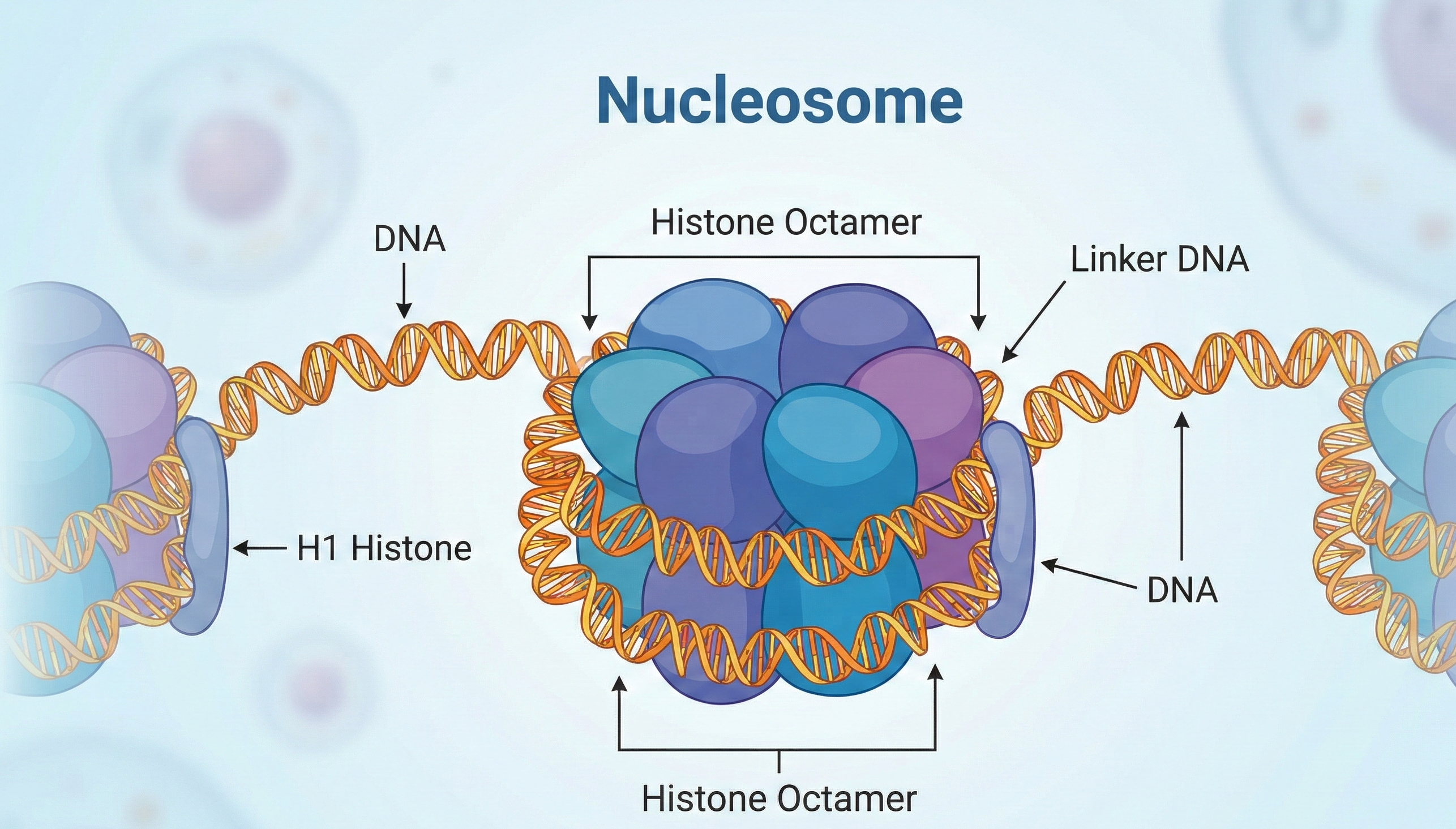 Nucleosome structure illustration