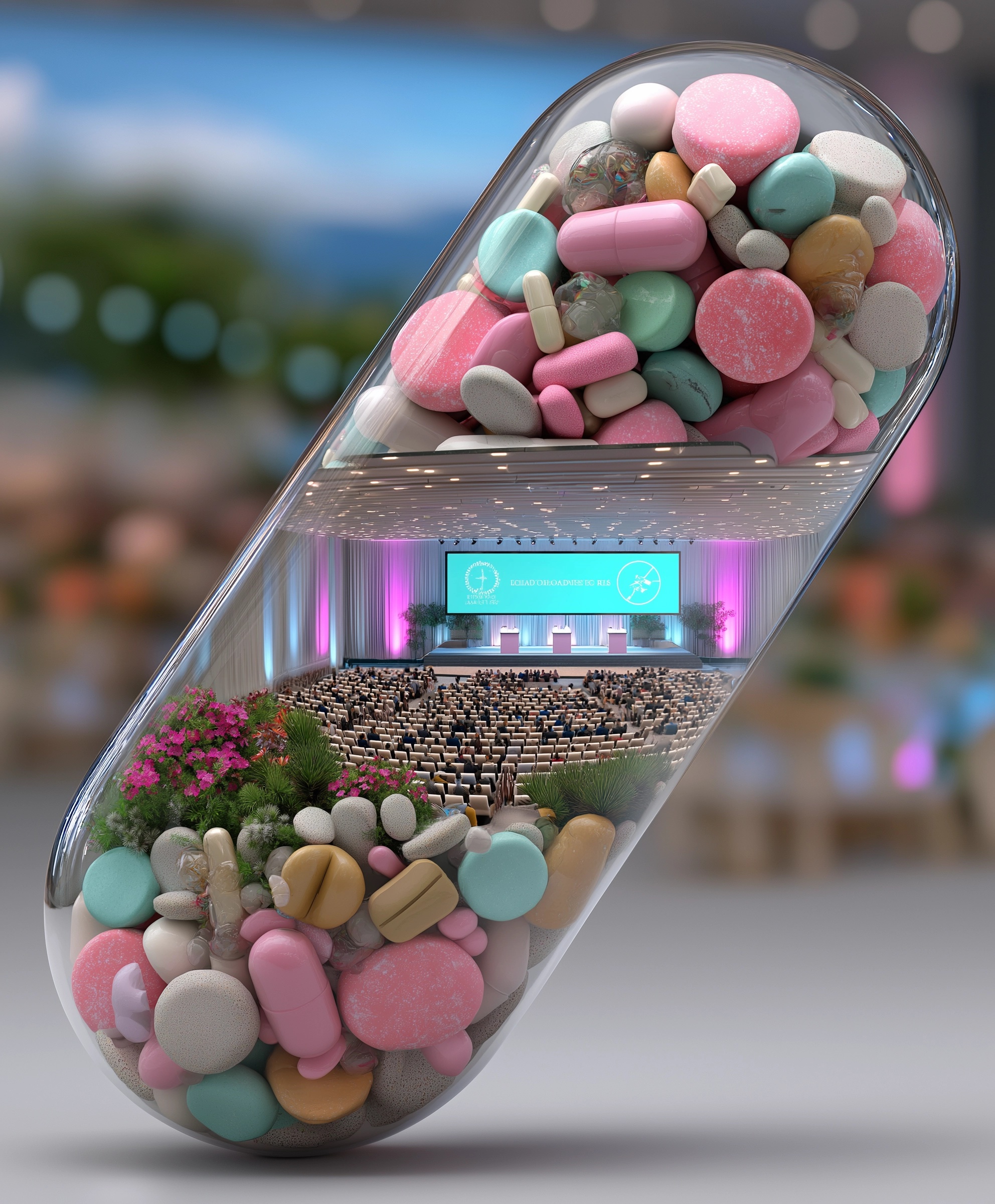 Futuristic medical pill